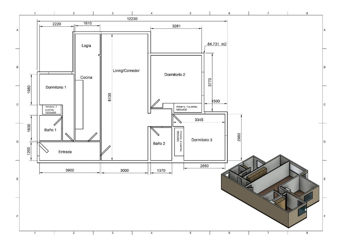 Venta Departamento 3D Metro Hernando de Magallanes - Las Condes