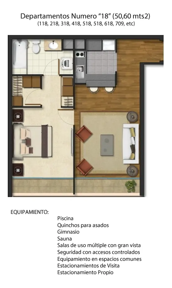 Arriendo Departamento 1D 1B 1E Mall Sport - Las Condes