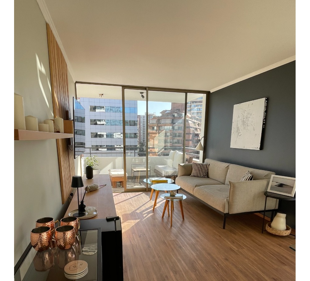 Arriendo Departamento NO 2D en suite 2B 1E Metro Escuela Militar - Las Condes